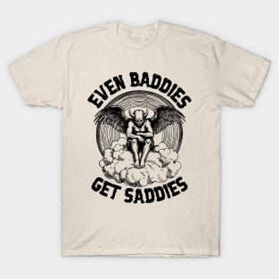 Even Baddies Get Saddies Devil T-Shirt
